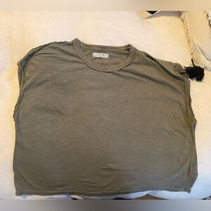 Free People Olive Short Sleeve Tee